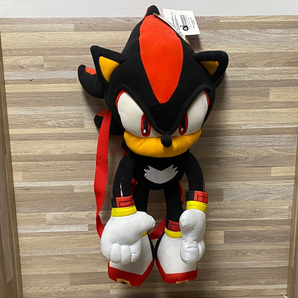 Sonic the Hedgehog Shadow Plush backpack rave gear festival bag sega genesis - Picture 3 of 8